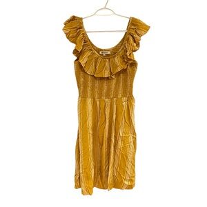 RipCurl yellow Fiesta Stripe dress. Size large